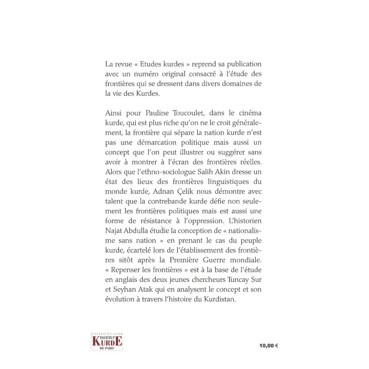 Études kurdes - Numéro 12