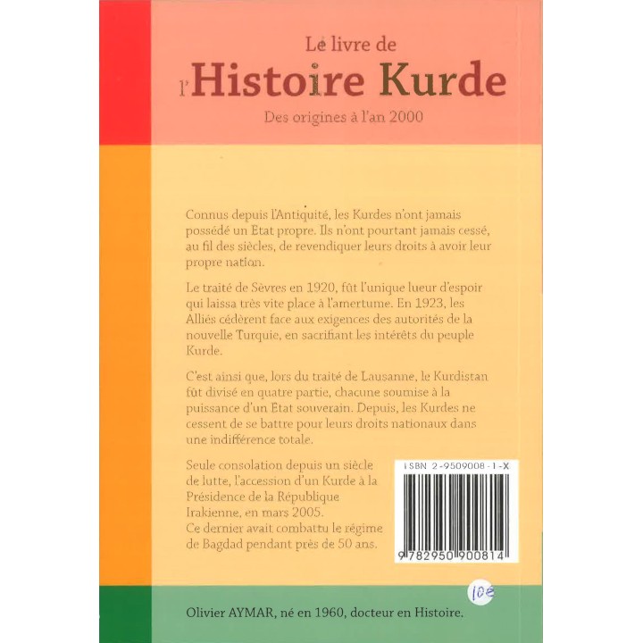 Le livre de l'Histoire Kurde des origines à l'an 2000