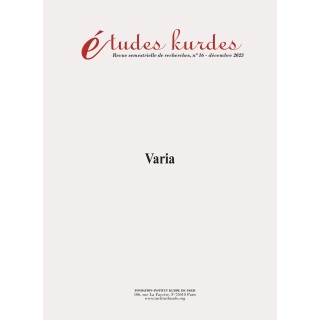 copy of Études kurdes - Numéro 12