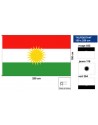 Drapeau du Kurdistan - 150x250cm