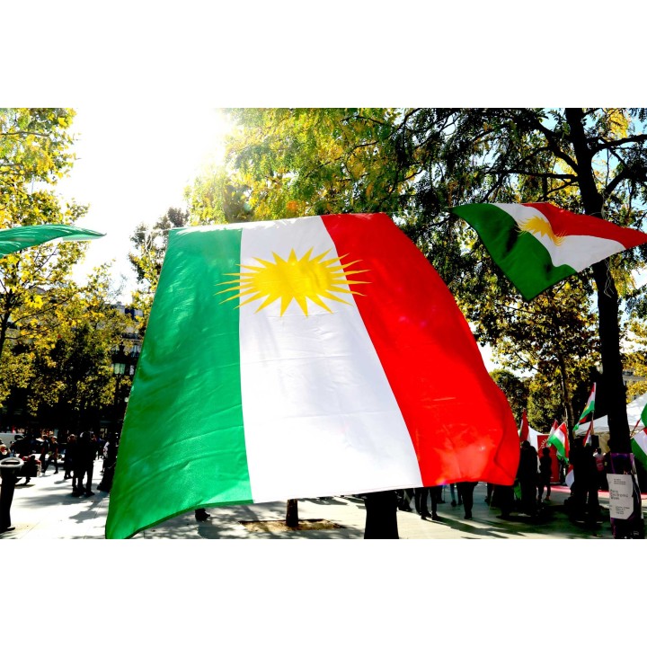 Drapeau du Kurdistan - 150x250cm